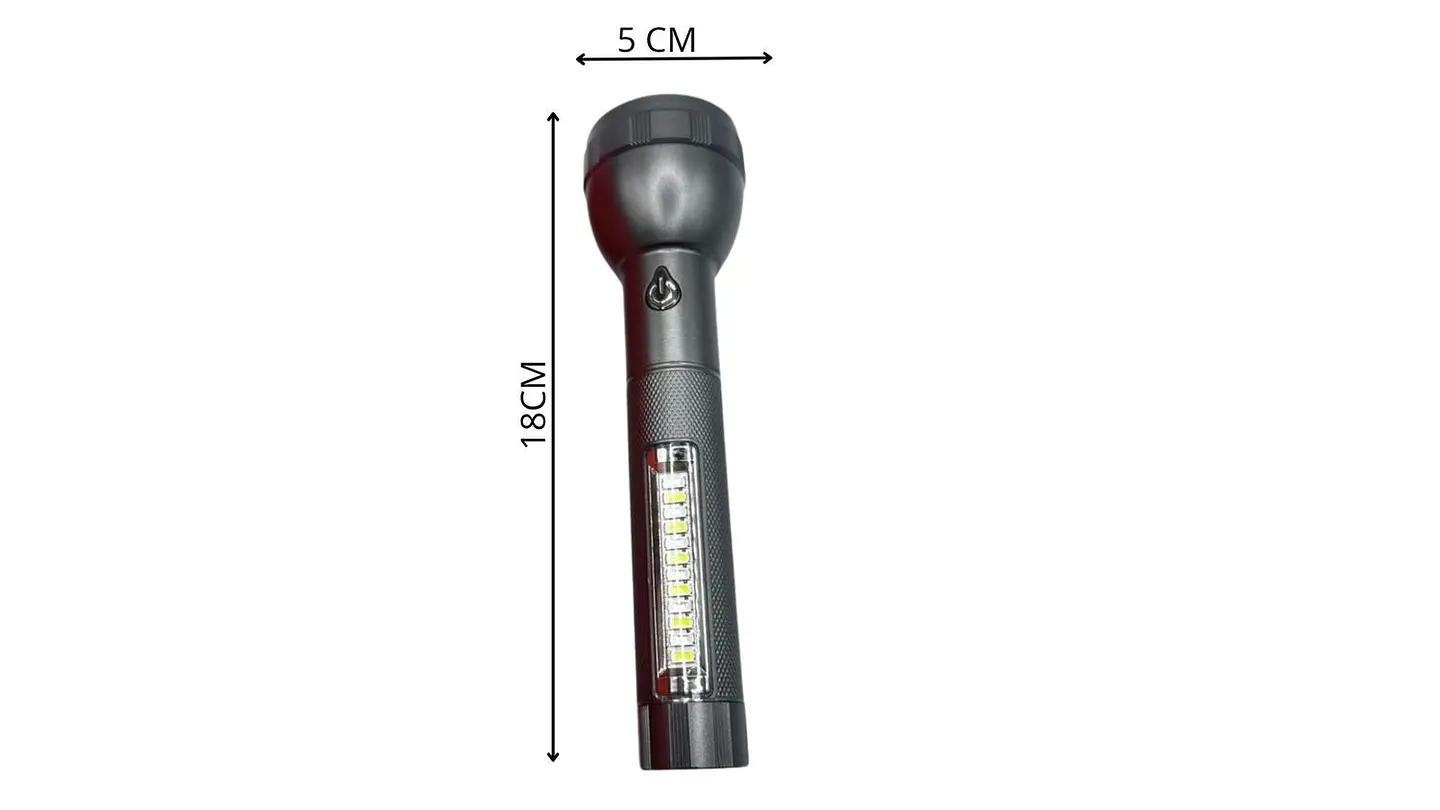 Linterna LED Recargable con Estuche Solar Naranja Resistente 3