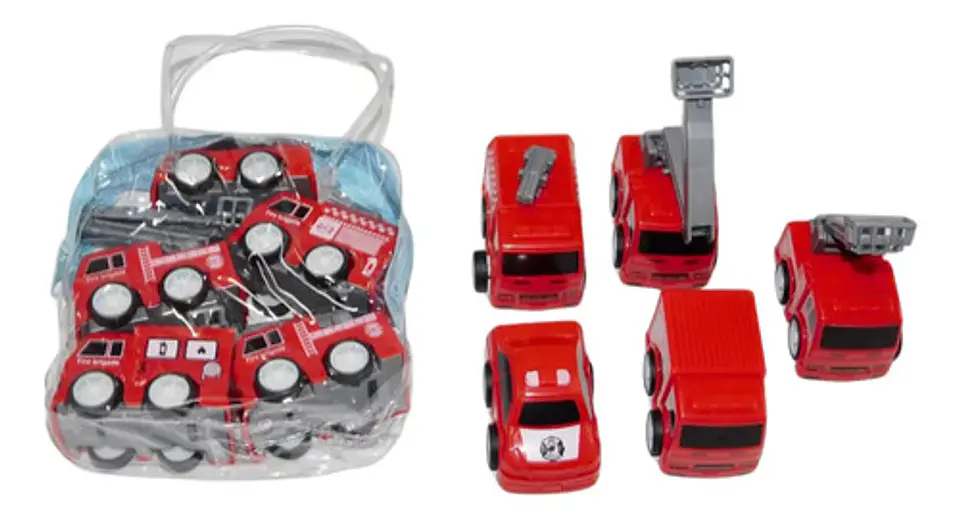 Colección Carros De Bomberos Impulso X6 Didácticos Niños  2