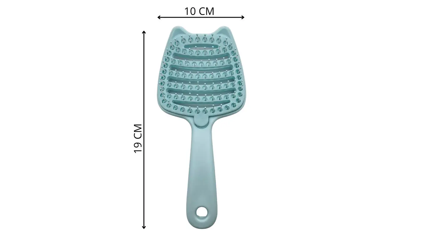 Cepillo Cabello Diseño Gatito Desenreda Suave Práctico Cute 8