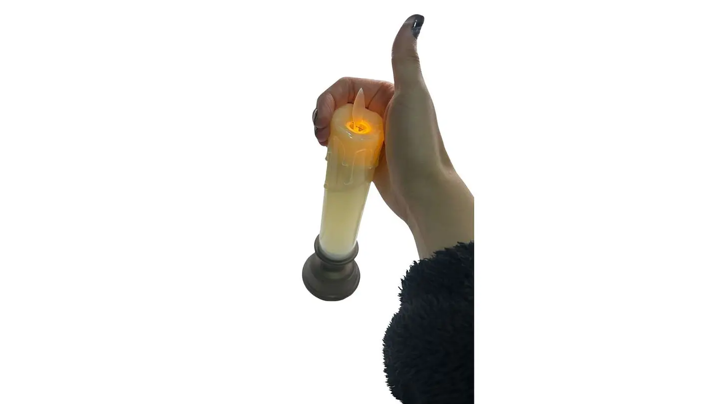 Set de Velas LED Tipo Cera Y Base Elegante Luz Cálida Hogar 3