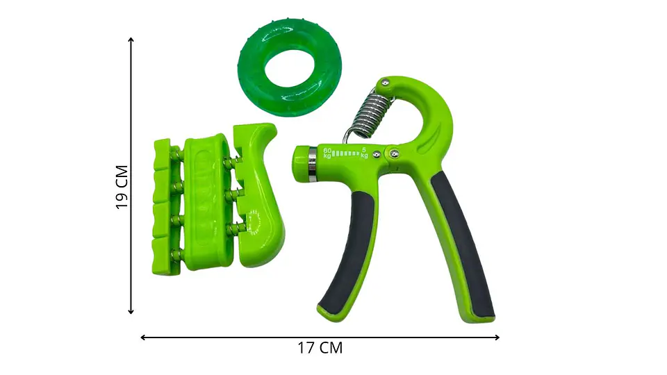 Set 3 Hand Grips Ejercitadores de Mano Colores Surtidos Pro 7