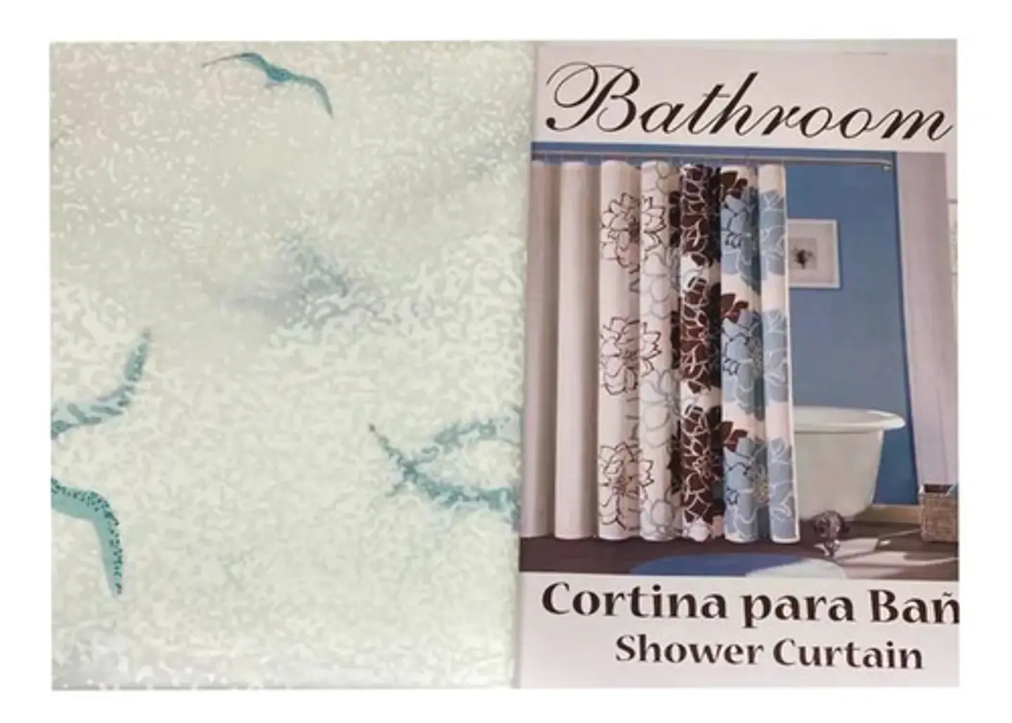Cortinas Para Baño 180x180 Material Eva Resistente Al Agua  2