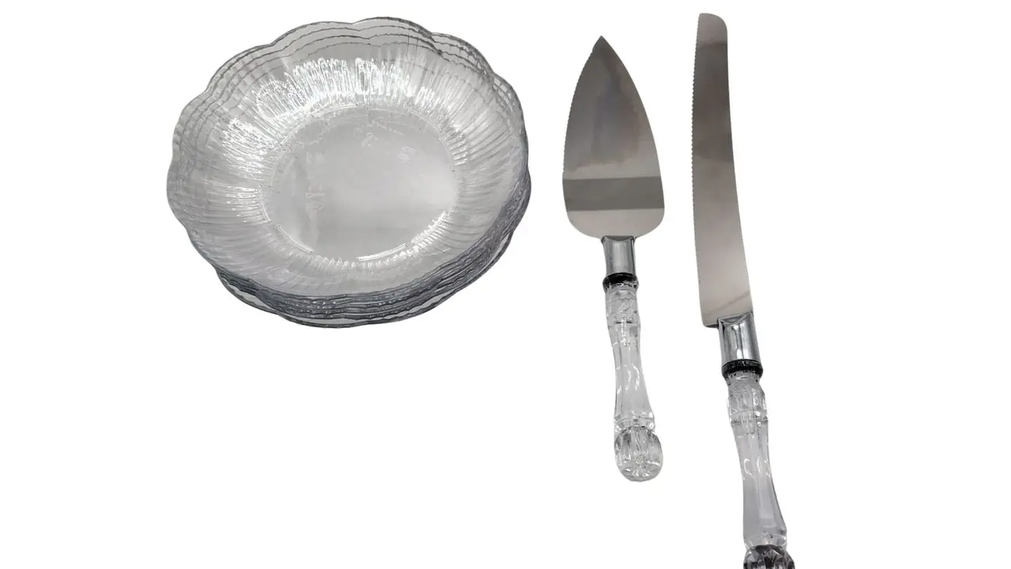 PACK Set para Torta con Platos + Cuchillo y Pala 1