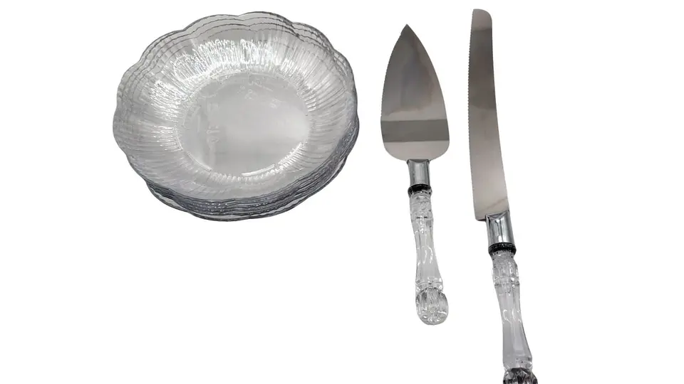 PACK Set para Torta con Platos + Cuchillo y Pala 1