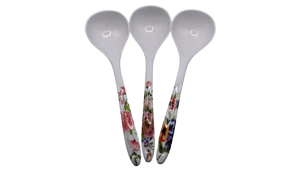 PACK Set de Cucharones y Paletas Arroceras con Diseño Floral 4