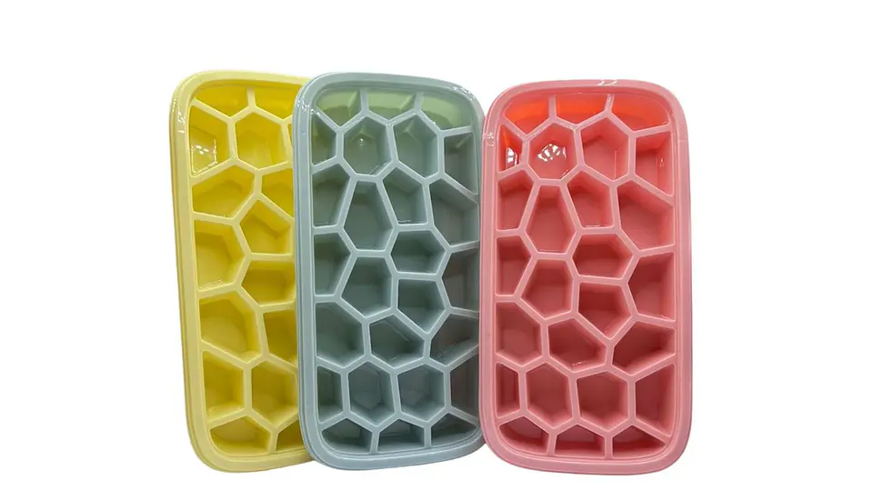 Molde de Hielo Plástico Cubos Diseño Moderno Colores Surtido 1