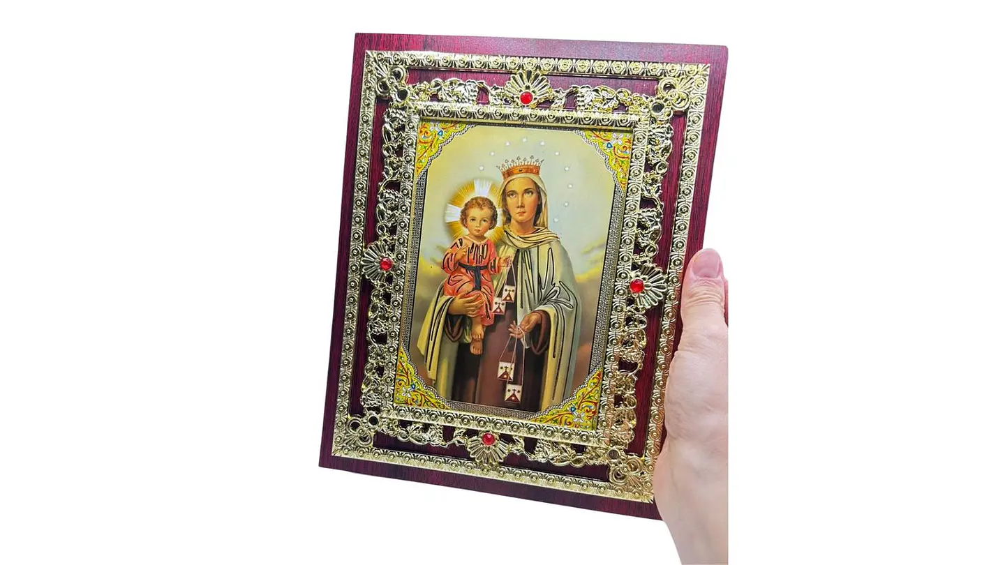 Cuadro Virgen del Carmen Decorativo Elegante Protección 3
