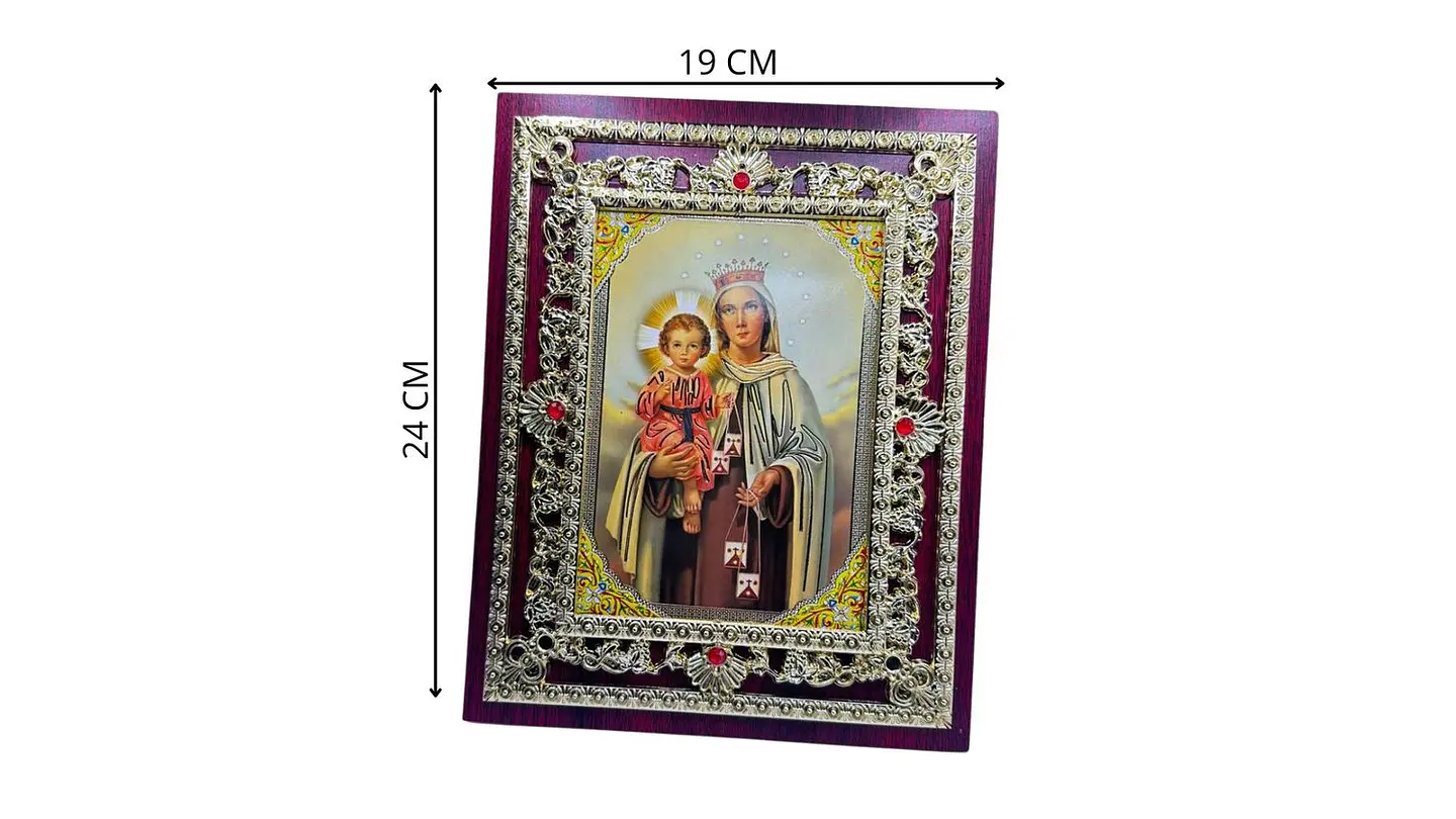 Cuadro Virgen del Carmen Decorativo Elegante Protección 6