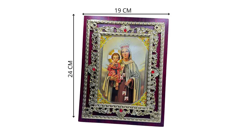 Cuadro Virgen del Carmen Decorativo Elegante Protección 6