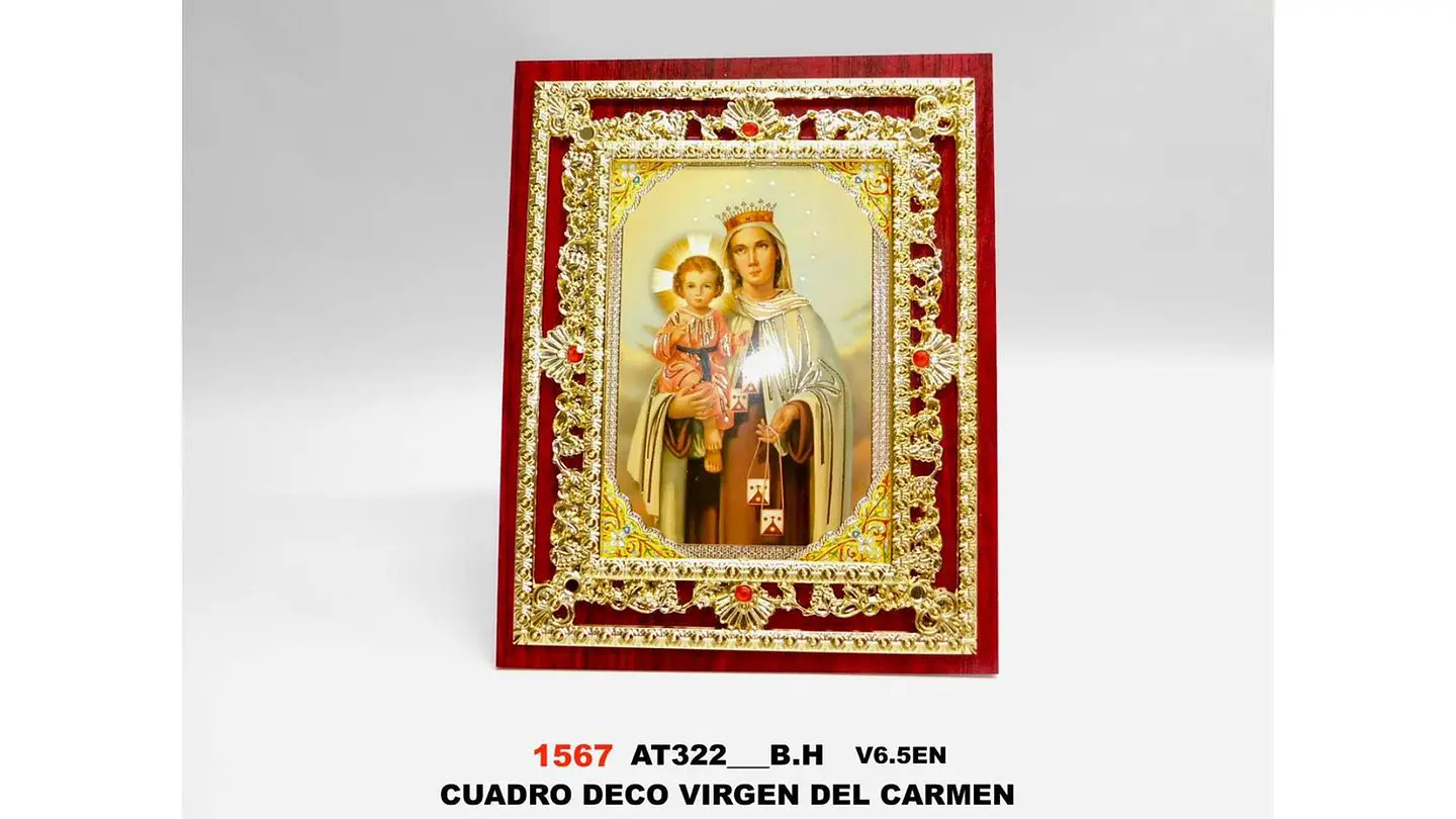 Cuadro Virgen del Carmen Decorativo Elegante Protección 7