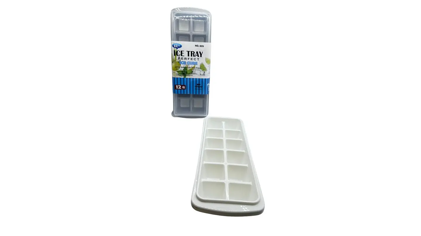 Molde de Hielo Plástico Cubos x12 Bandeja Práctica Cocina 2