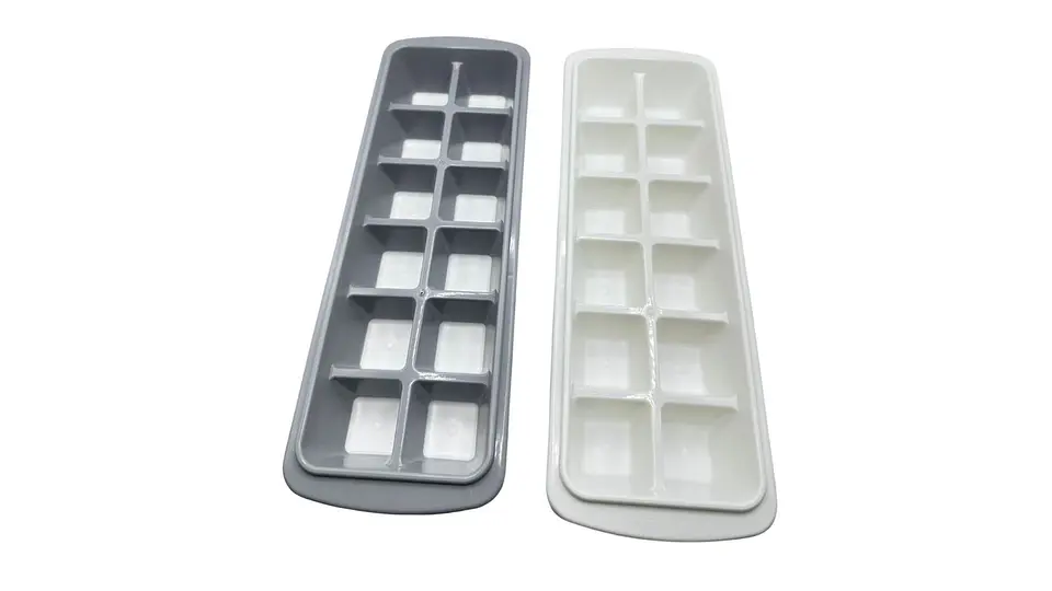Molde de Hielo Plástico Cubos x12 Bandeja Práctica Cocina 4