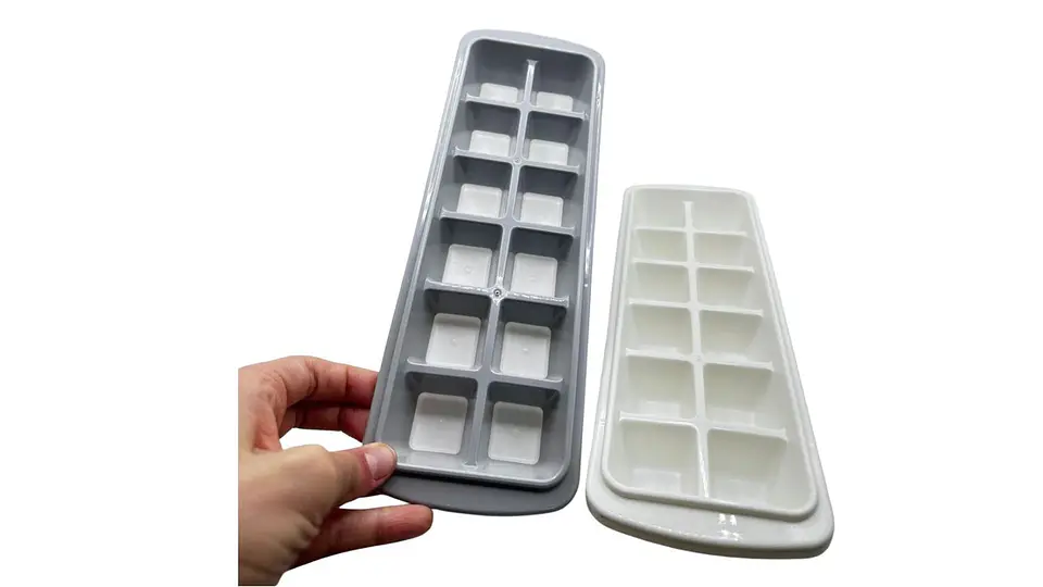 Molde de Hielo Plástico Cubos x12 Bandeja Práctica Cocina 6