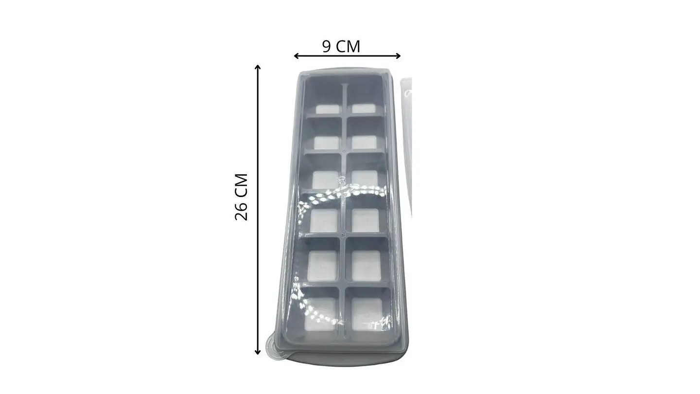 Molde de Hielo Plástico Cubos x12 Bandeja Práctica Cocina 7