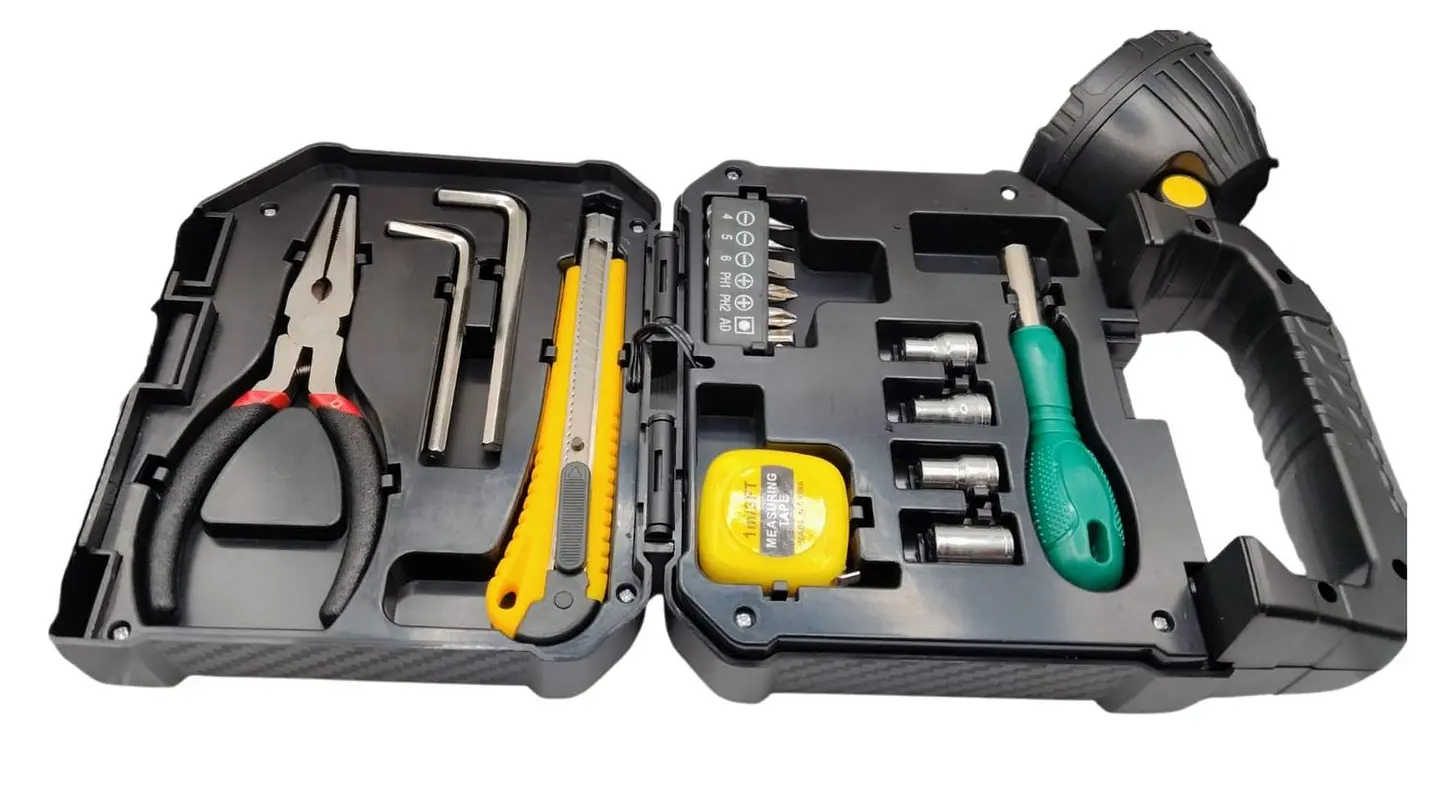 Linterna de emergencia multifunción con kit de herramientas integrado 2