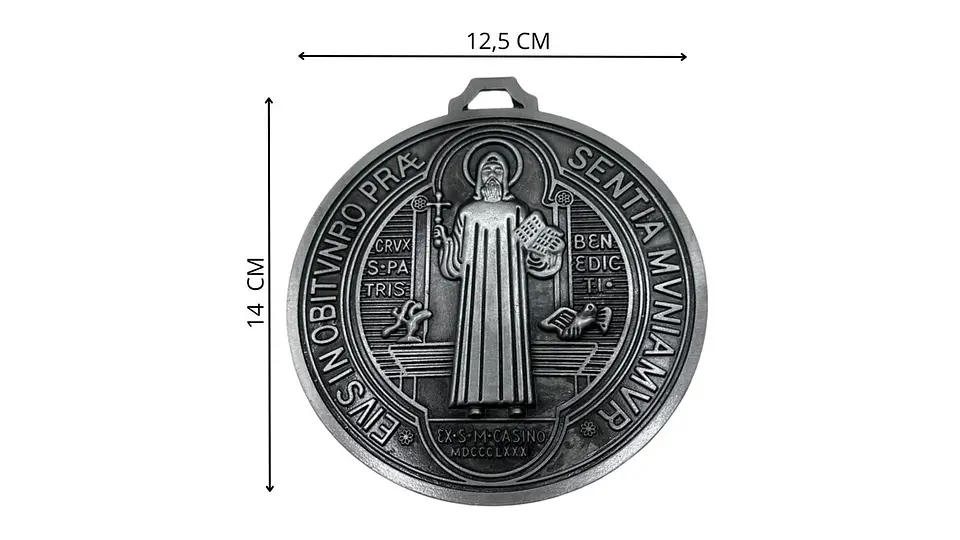 Medalla de San Benito Protección Espiritual Diseño Elegante 6
