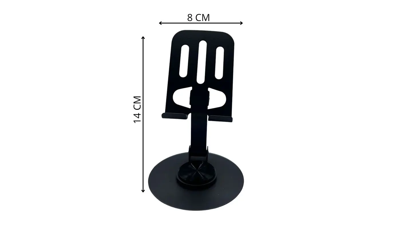 Soporte de Teléfono Metálico 360 Giratorio Ajustable Mesa 5