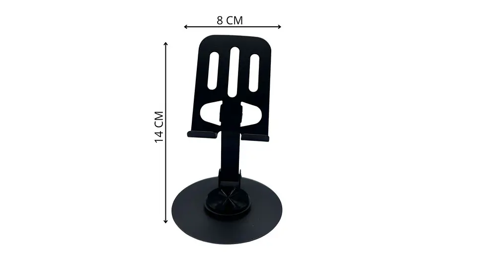 Soporte de Teléfono Metálico 360 Giratorio Ajustable Mesa 5