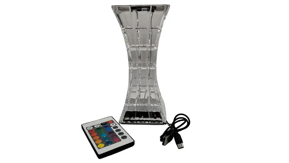 Lámpara LED Decorativa Tipo Cristal RGB Luz Ambiental Moderna 1