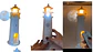 Lámpara Faro Proyector Luna Parlante LED Recargable USB - Miniatura 2