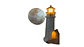 Lámpara Faro Proyector Luna Parlante LED Recargable USB - Miniatura 4