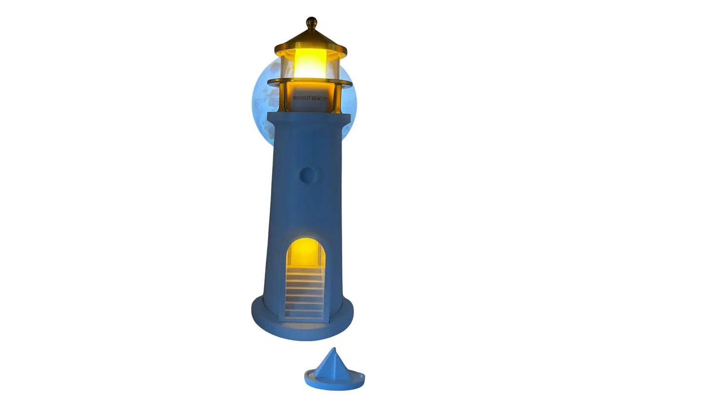 Lámpara Faro Proyector Luna Parlante LED Recargable USB 5