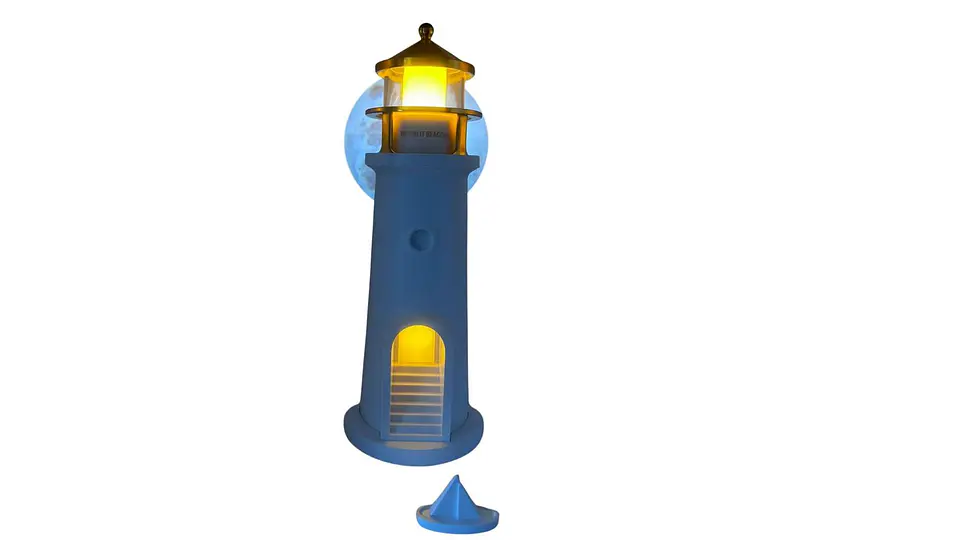 Lámpara Faro Proyector Luna Parlante LED Recargable USB 5