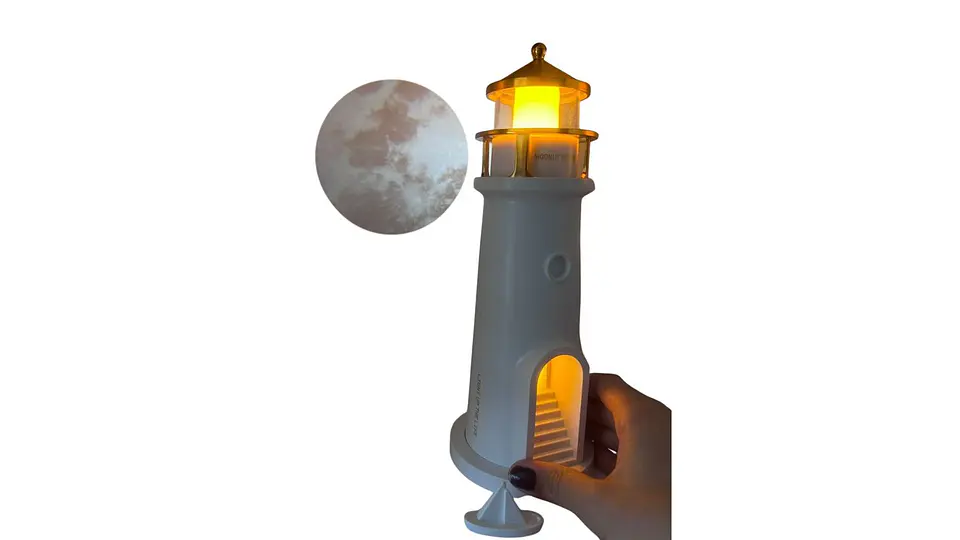 Lámpara Faro Proyector Luna Parlante LED Recargable USB 6