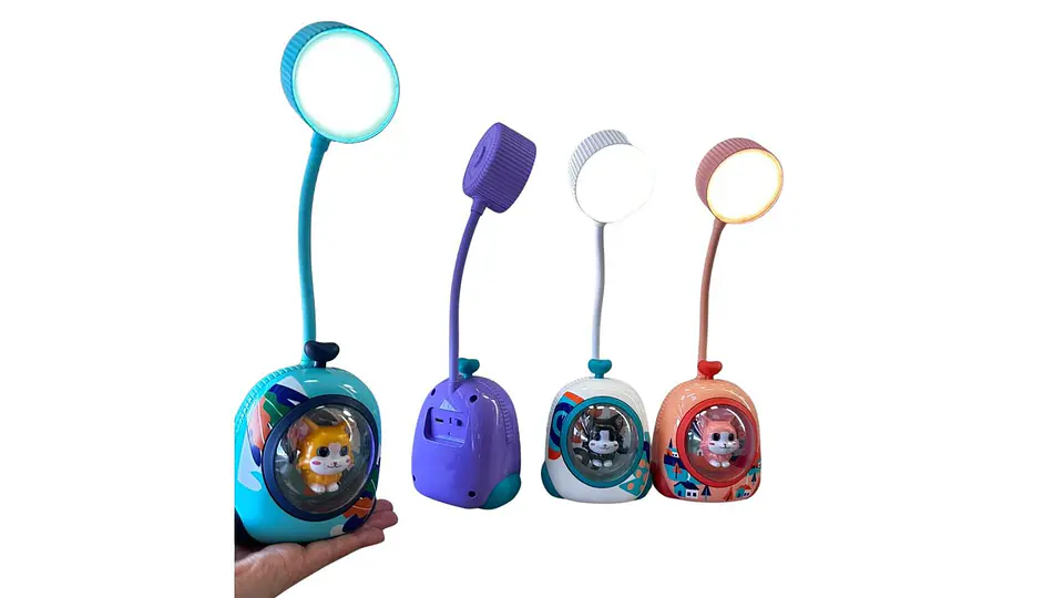 Lámpara Mascota USB Ajustable LED Infantil Recargable 4