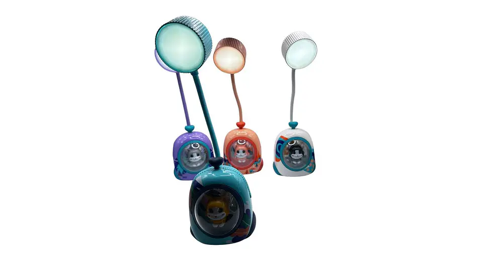 Lámpara Mascota USB Ajustable LED Infantil Recargable 5