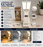 Lámpara LED Estudio Plegable Con Hora Digital USB - Miniatura 2