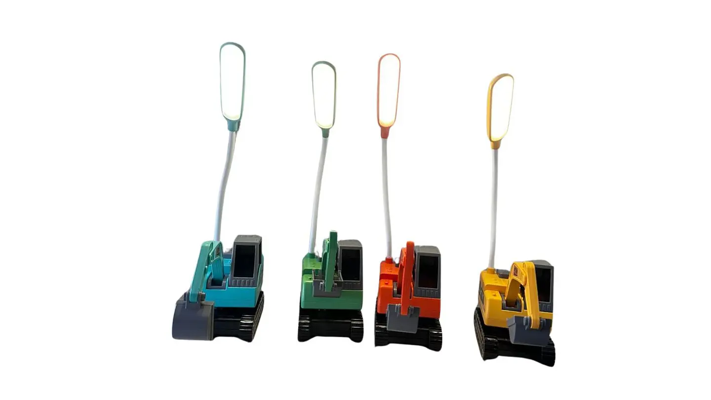 Lámpara LED Retroexcavadora USB Ajustable Infantil 1