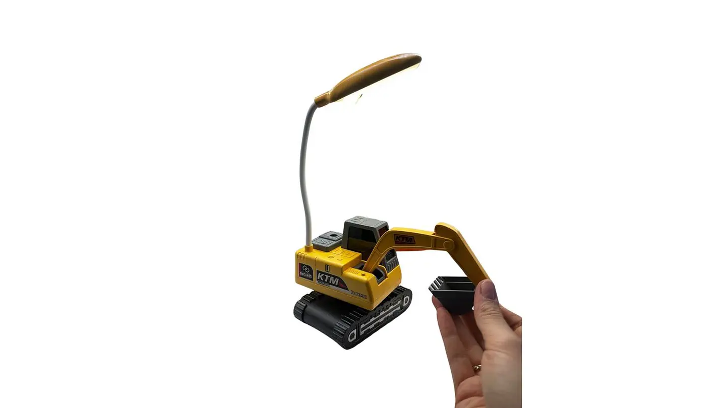 Lámpara LED Retroexcavadora USB Ajustable Infantil 3