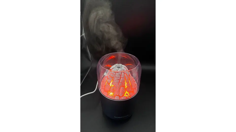 Humidificador Volcán LED USB Difusor Aromático Cute 1