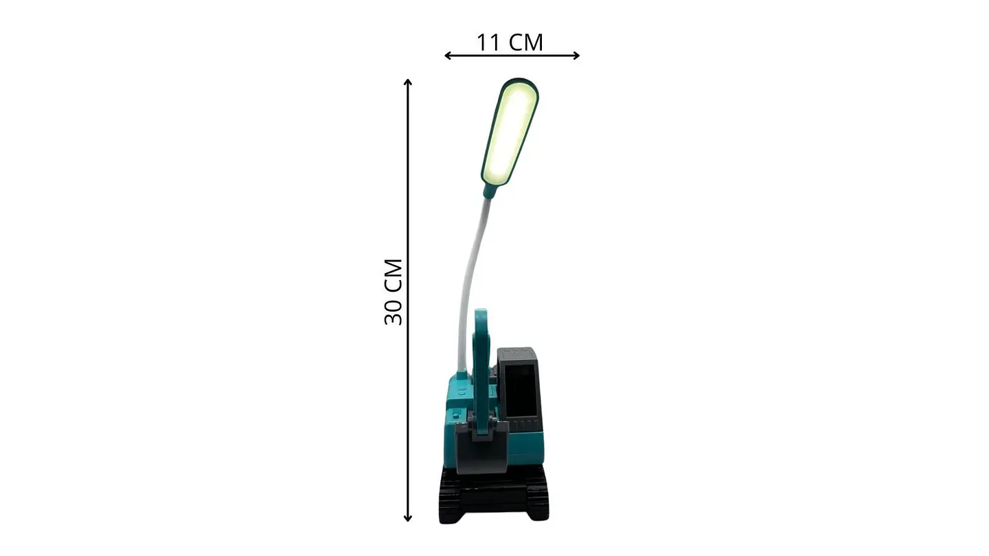 Lámpara LED Retroexcavadora USB Ajustable Infantil 7