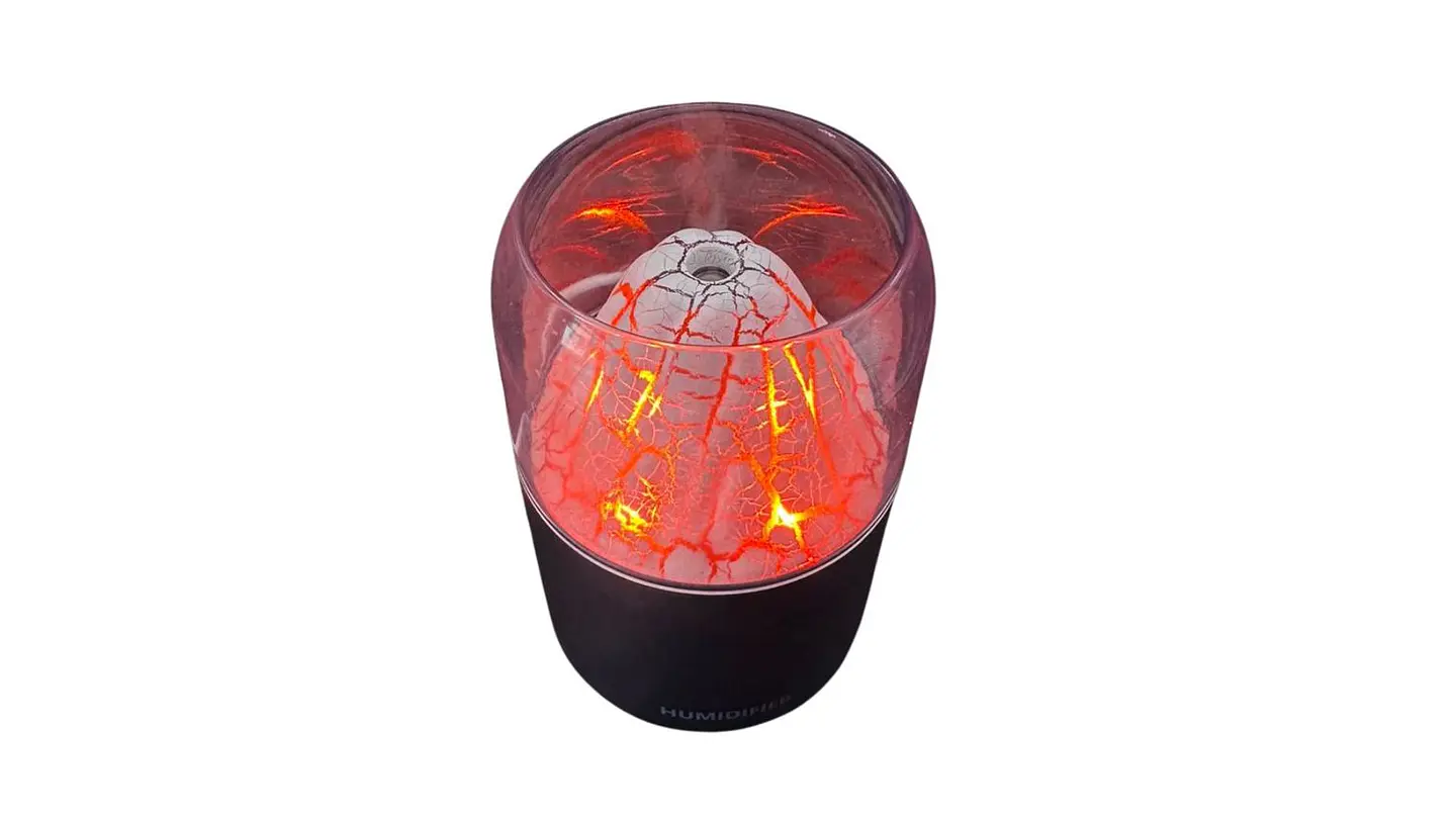 Humidificador Volcán LED USB Difusor Aromático Cute 6