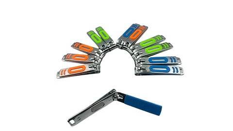 Set Cortauñas Colores Acero Inoxidable Manicure Familiar