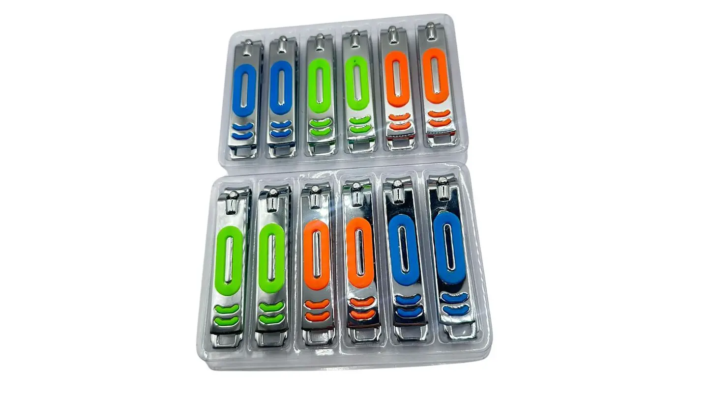 Set Cortauñas Colores Acero Inoxidable Manicure Familiar 2