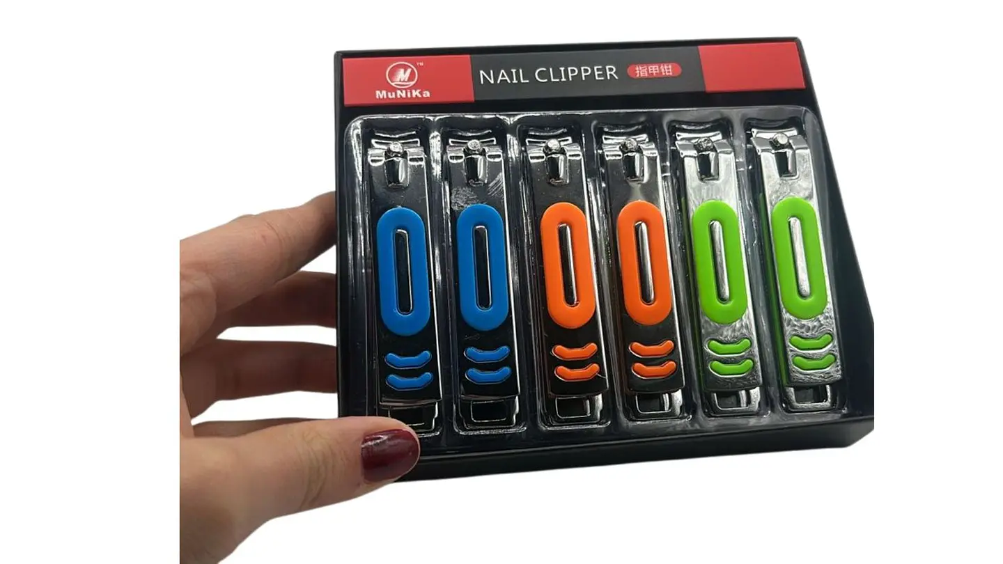 Set Cortauñas Colores Acero Inoxidable Manicure Familiar 6