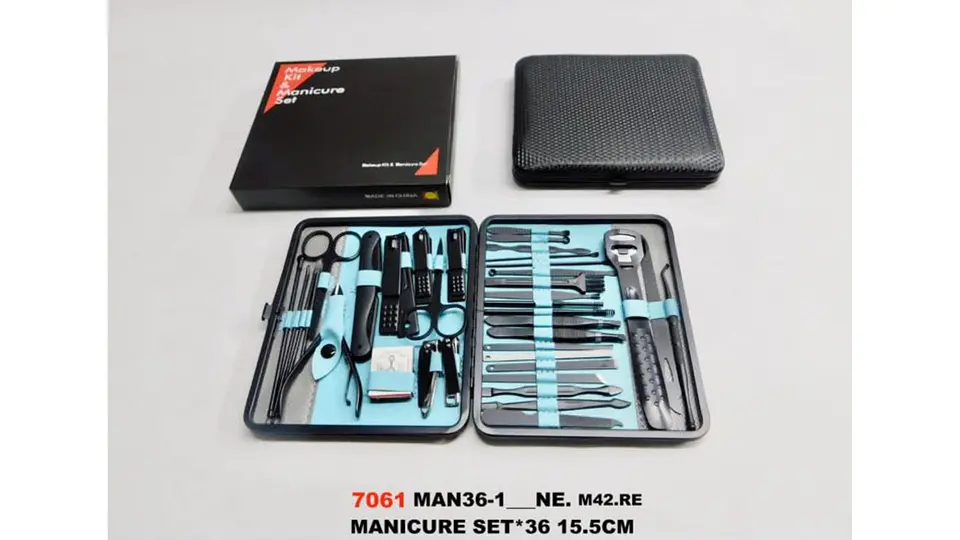 Kit Manicure Profesional 36 Piezas Estuche Premium Viaje 8
