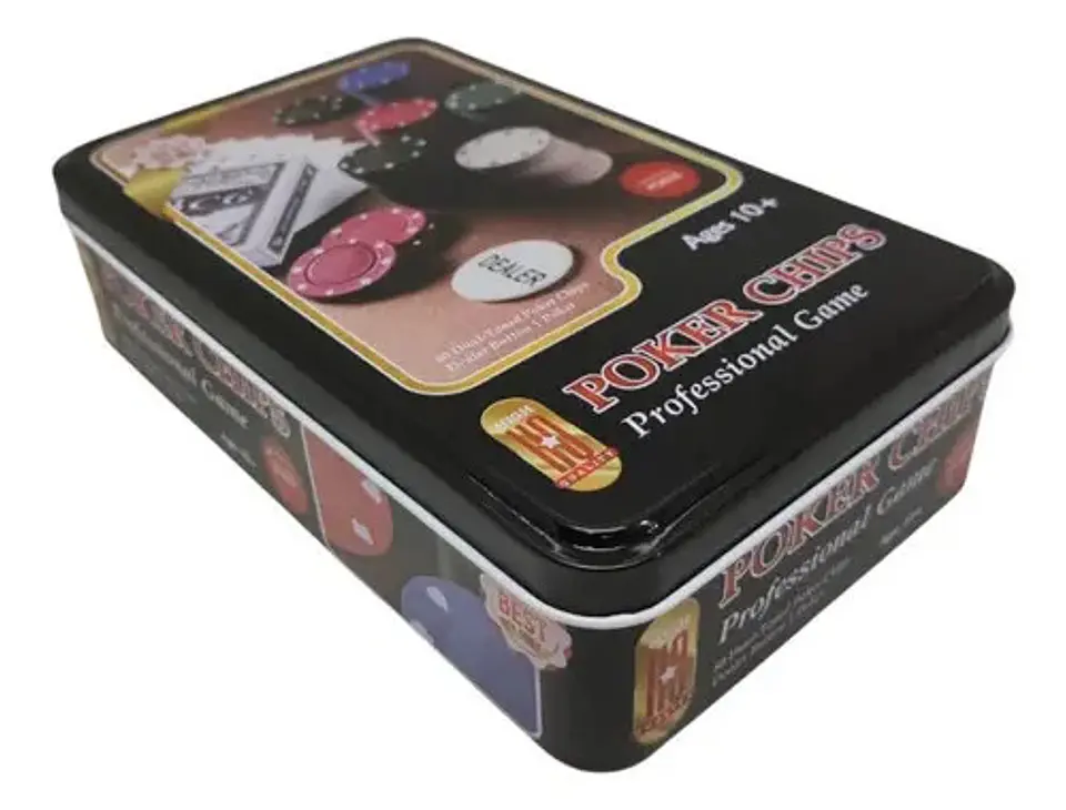 80 Fichas Cartas Poker Chips Profesional Casino Dual  4