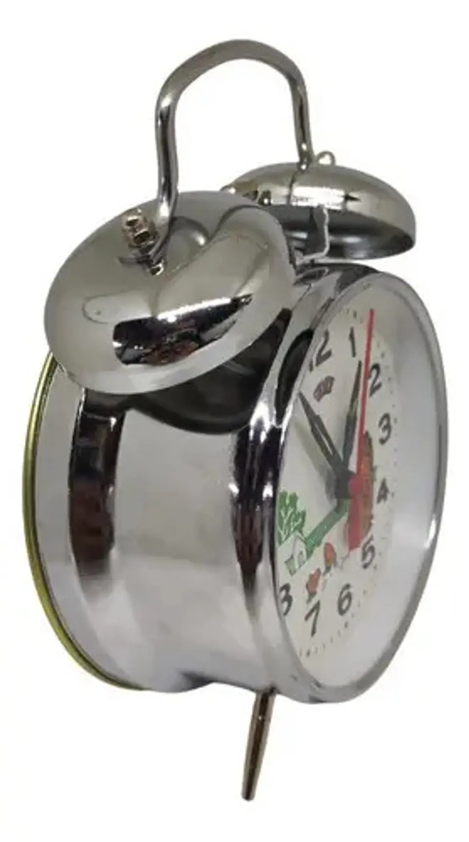 Reloj Despertador Tamaño 10 X 16 Cm Gallina Campanas  3