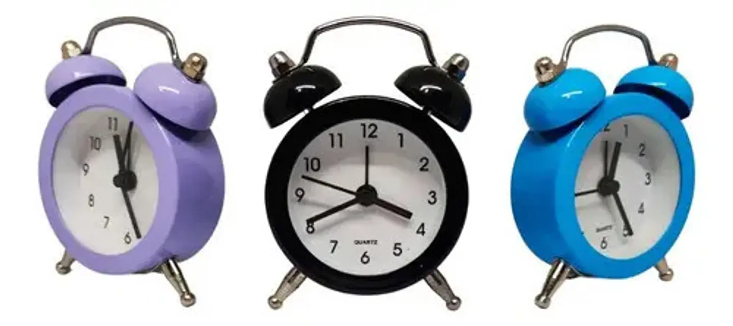 Reloj Despertador Campana Mini + Gratis Baterias! X1und 4