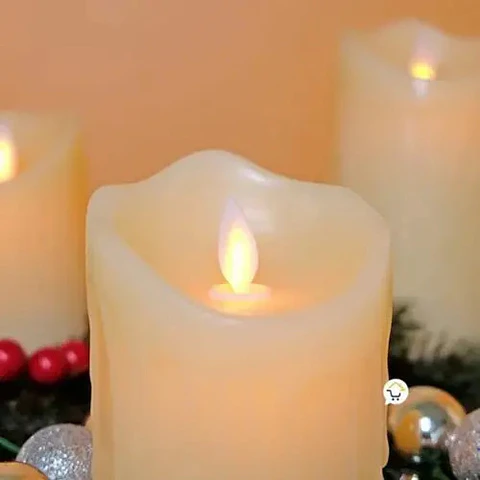 Vela Veladora Led Luz Decoración Velas Choreadas 17.5 Cm 