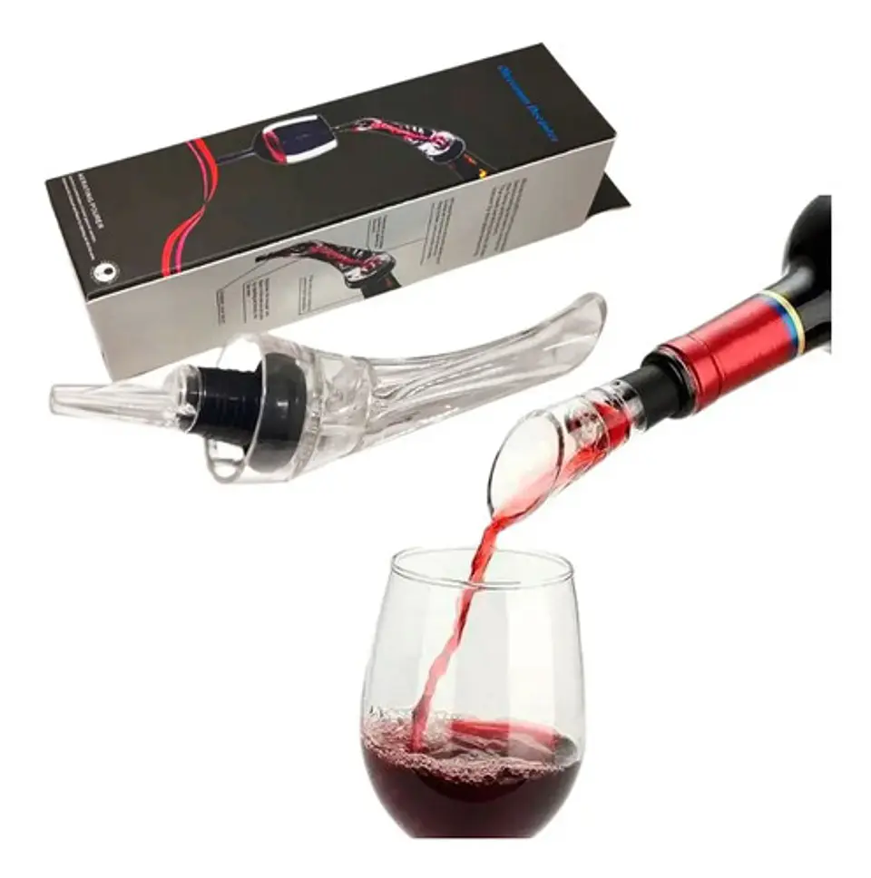 Servir Vino Tapón Vertedor Aireador Vino Decantador Somelier 4