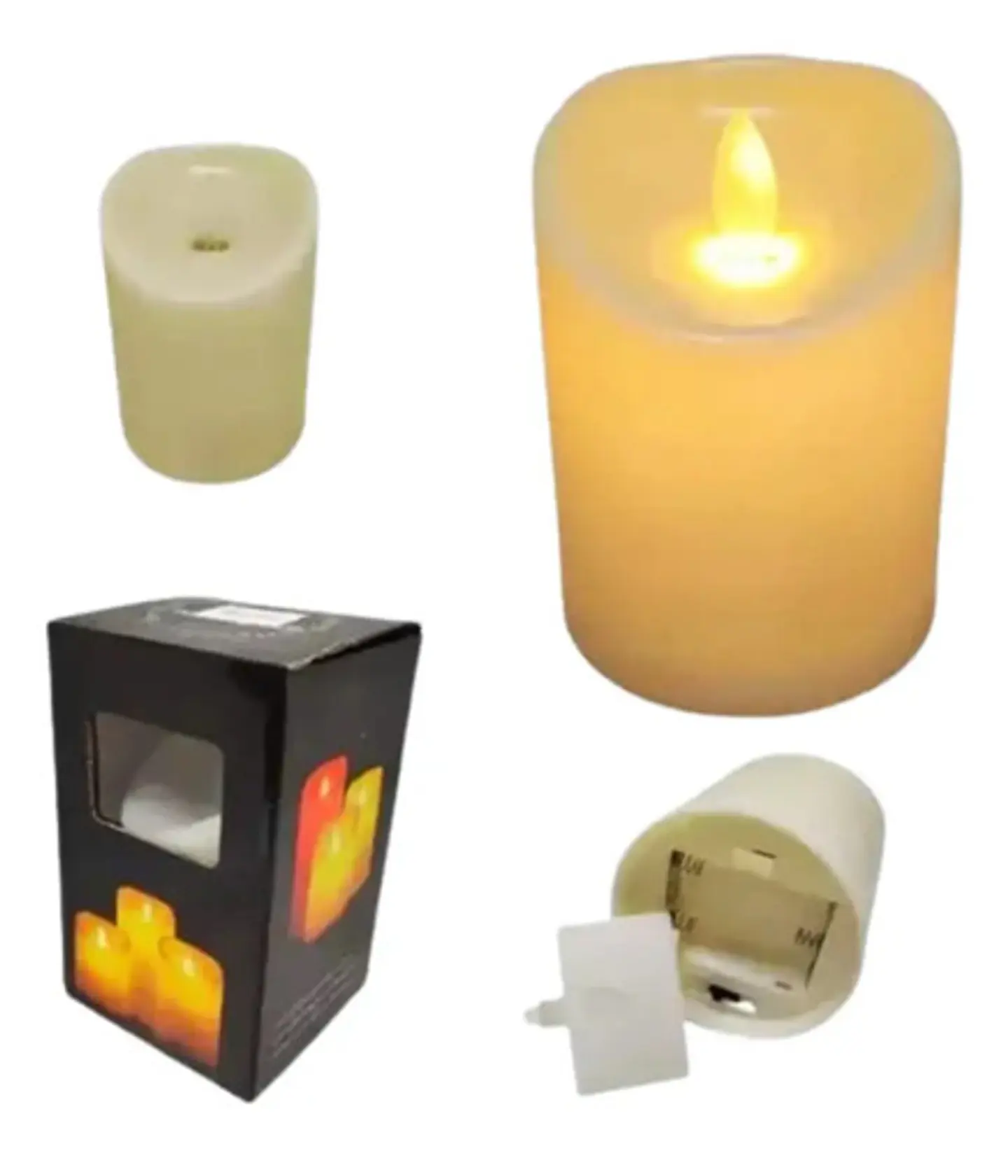 Velas Virgen Y Jesús Vela Eléctrica Led Luz Decoración Cm20 1