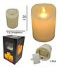 Velas Virgen Y Jesús Vela Eléctrica Led Luz Decoración Cm20 - Miniatura 2