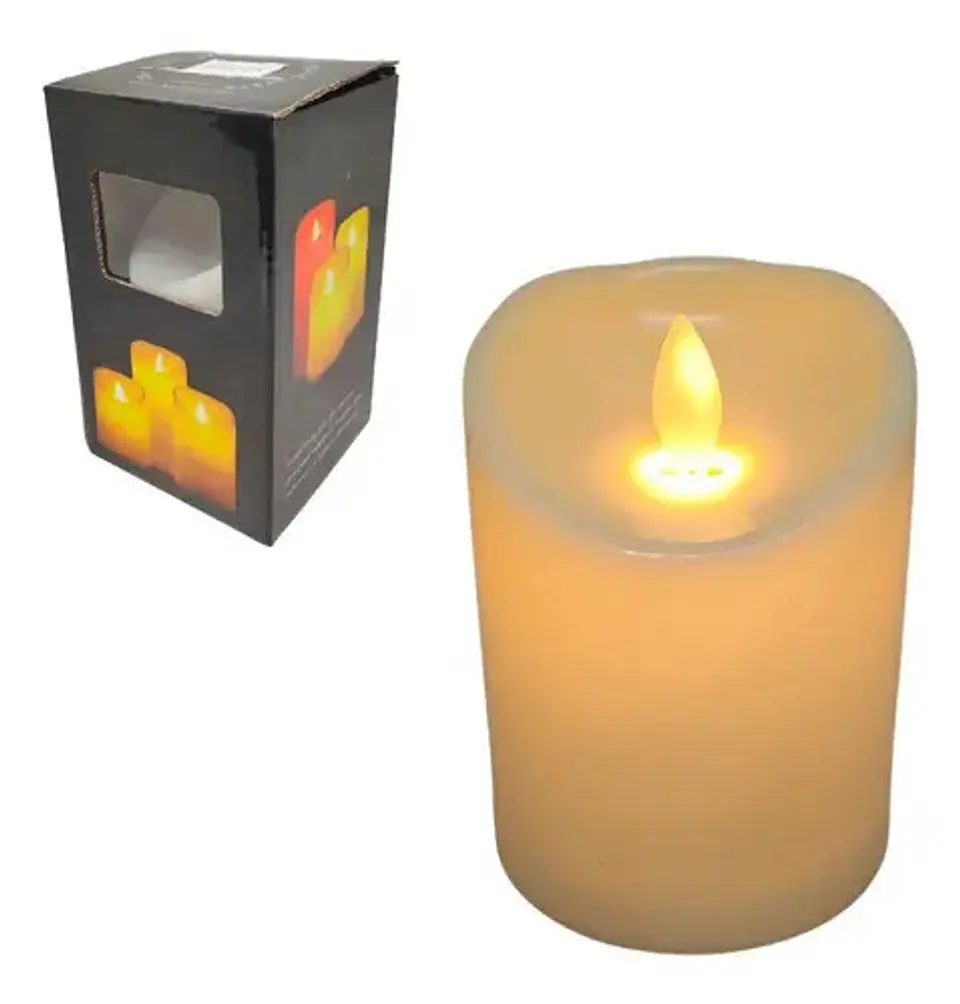 Velas Virgen Y Jesús Vela Eléctrica Led Luz Decoración Cm20 7