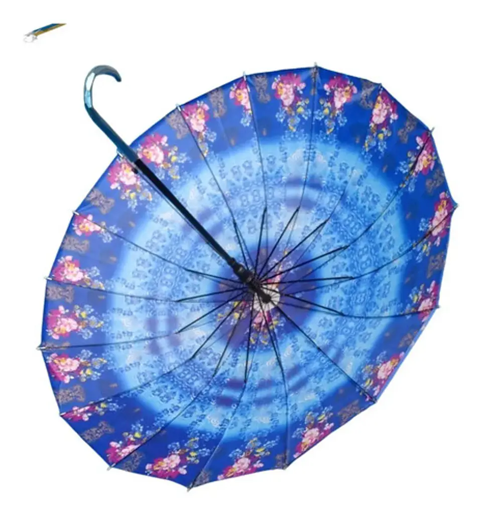 Sombrilla Paraguas Para Hombre  90 Cm Diámetro X79 De Altura 2