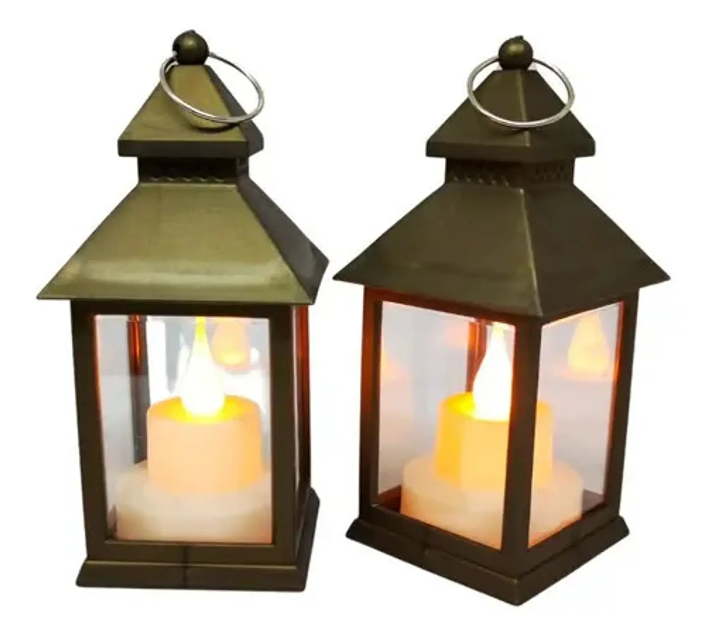 Vela  Farol Eléctrica Led Luz X2 Und Decoración Lampara 1